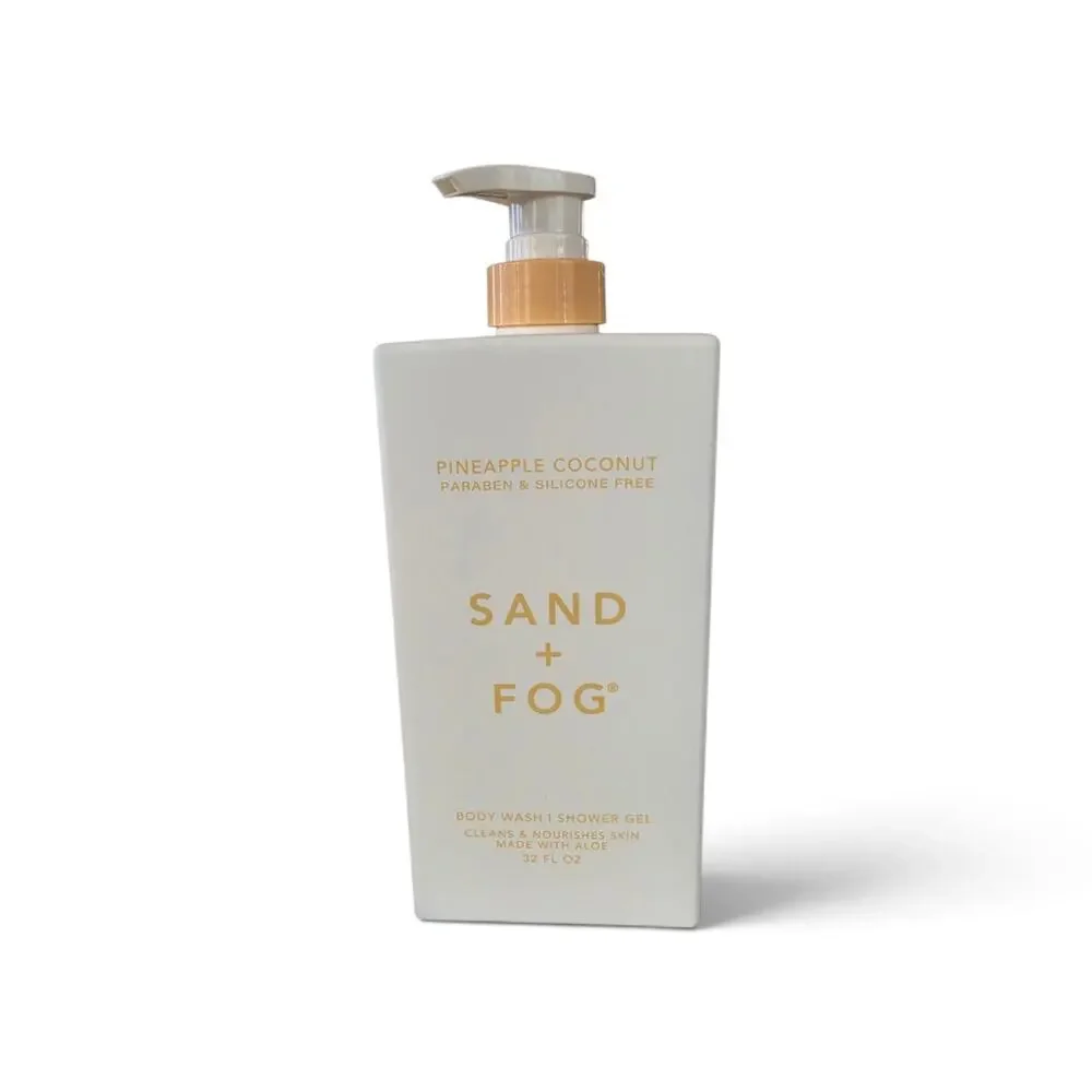 Sand + Fog Pineapple Coconut Body Wash Shower Gel 32 oz.